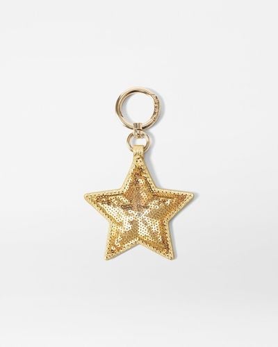 MZ Wallace Light Gold Sequin Star Charm - White