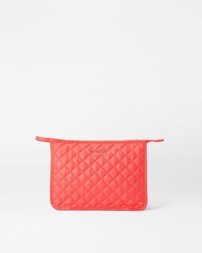 MZ Wallace Coral Personalized Metro Clutch - Pink