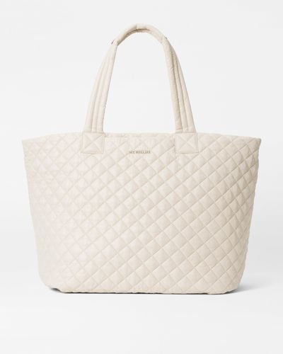 MZ Wallace Sandshell Large Metro Tote Deluxe - Natural