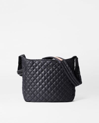 MZ Wallace Parker Deluxe Quilted Nylon Crossbody Bag - Black