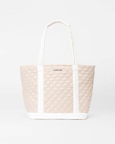 MZ Wallace Mushroom/pearl Medium Empire Tote - White