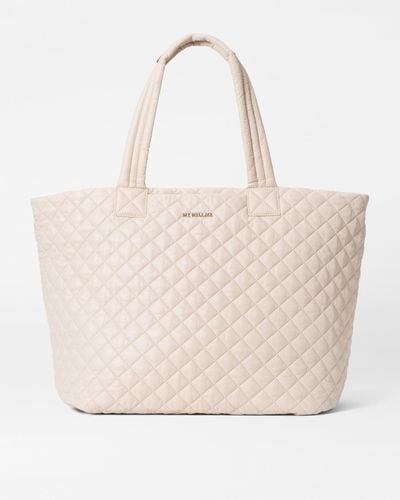 MZ Wallace Mushroom Large Metro Tote Deluxe - Natural