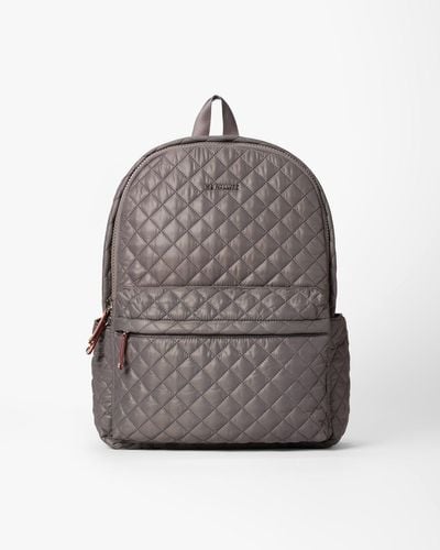MZ Wallace Magnet Metro Backpack Deluxe - Gray