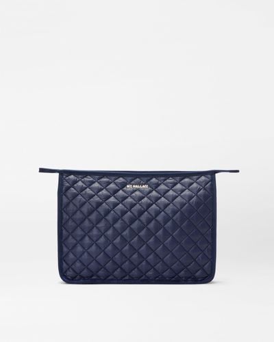 MZ Wallace Dawn Personalized Large Metro Clutch - Blue