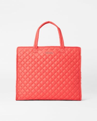 MZ Wallace Coral Large Box Tote - Red