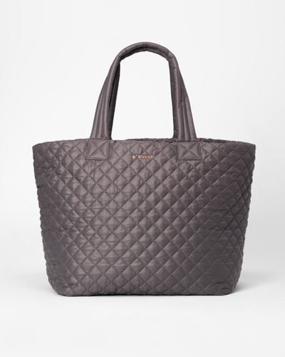 MZ Wallace Magnet Large Metro Tote Deluxe - Gray