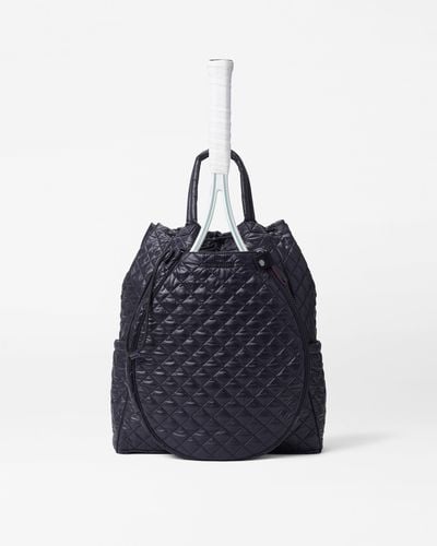 MZ Wallace Black Doubles Tennis Convertible Backpack - Blue
