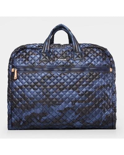 MZ Wallace Dark Blue Camo Michael Garment Bag