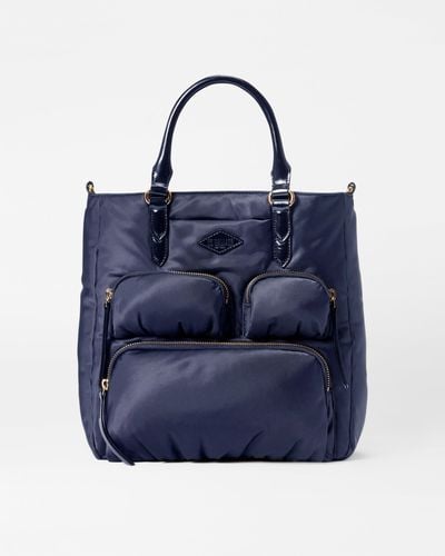 MZ Wallace Dawn Small Chelsea Top Handle Tote - Blue