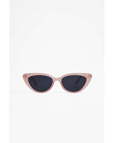 NA-KD Metal Detailed Cateye Sunglasses - Meerkleurig