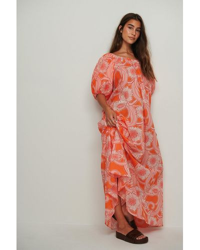 Mango Dress Anita - Oranje