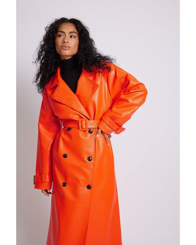 Manteaux Orange pour femme | Lyst
