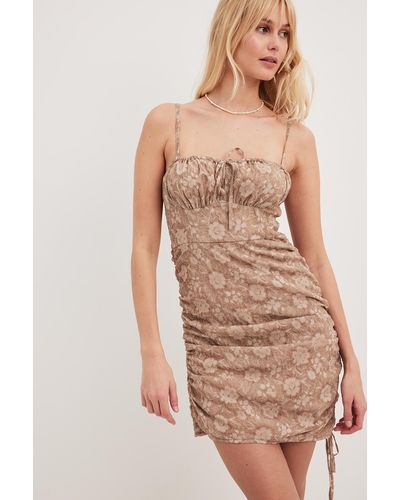 Blue and Brown Dresses for Women | Lyst