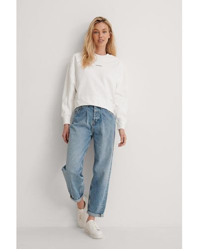 Calvin Klein Pullover mit Micro-Branding - Weiß