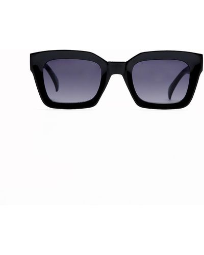 NA-KD Accessories Gerecyclede Zonnebril Met Vierkant Montuur - Zwart