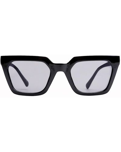 NA-KD Accessories Vierkante Zonnebril Met Scherpe Randen - Zwart