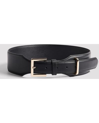 NA-KD Accessories Riem Met Brede Band - Wit