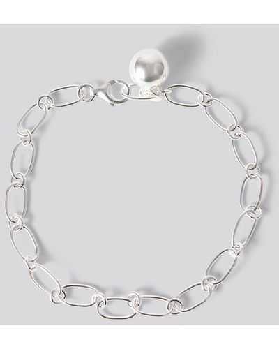 NA-KD Accessories Sterling Silver Thin Chain Bracelet - Metallic