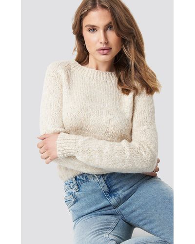 Trendyol Boucle Knitted Sweater - Wit