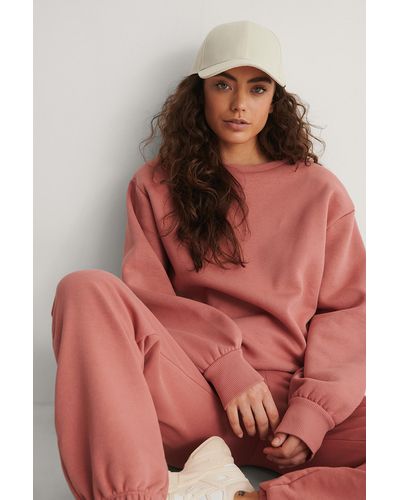 NA-KD Organische Sweater - Roze