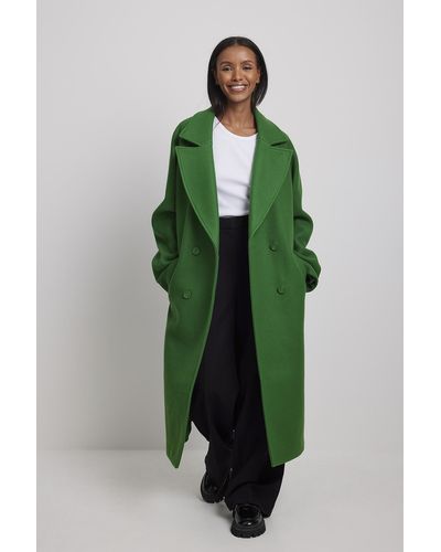 Green Long coats and winter coats for Women | Lyst