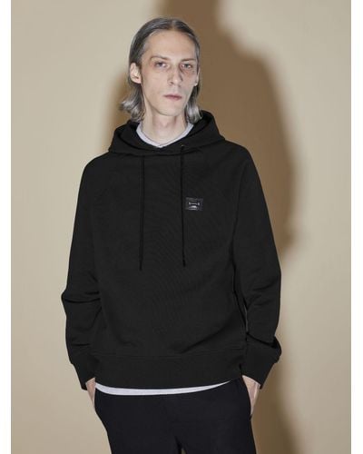 Neil Barrett Pierced Nipple Hoodie - Black