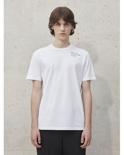 Neil Barrett Slim "human With Extraord - White