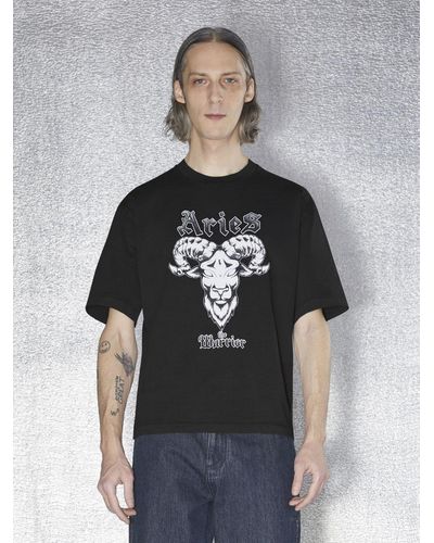 Neil Barrett "rock Band Zodiac Aries" T-shirt - Gray