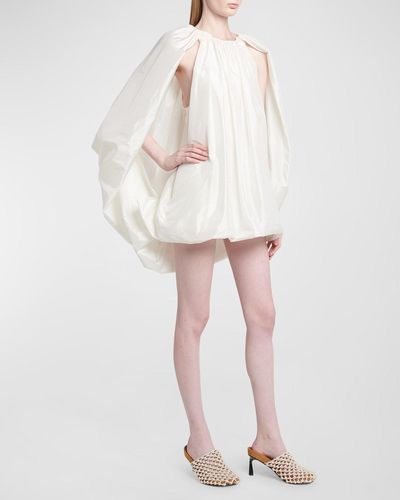 Stella McCartney Bubble Mini Dress With Cape Back - White