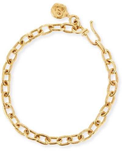 Jean Mahie 22k Gold Cadene 15 Chain Bracelet - Metallic