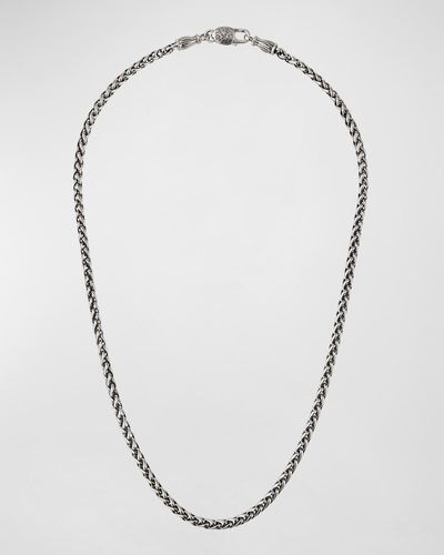 Konstantino Wheat Chain Necklace, 20"l - Metallic
