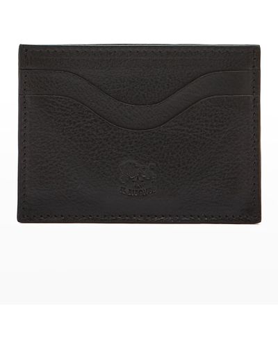 Il Bisonte Men's Leather Money Clip Wallet