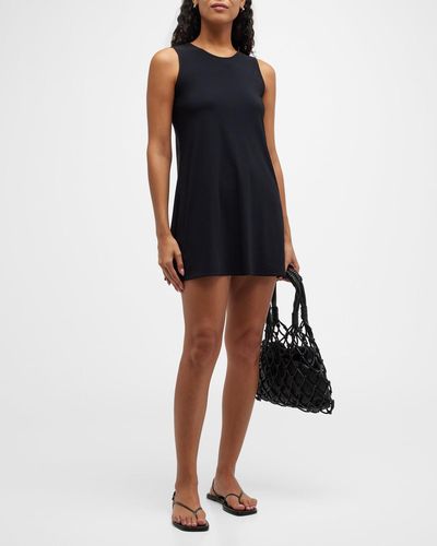 Karla Colletto Basics A-Line Mini Dress - Black
