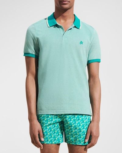 Vilebrequin Pique Changeant Polo Shirt - Green
