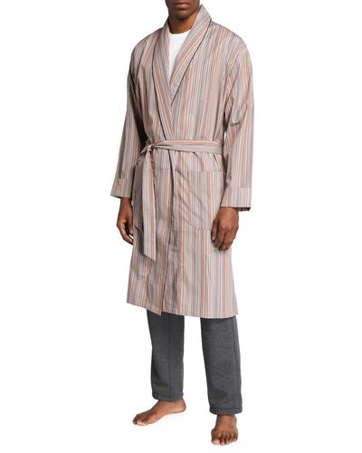 Paul Smith Multi-Stripe Cotton Robe - Multicolor