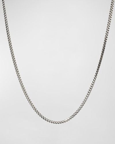 Konstantino Wheat Chain Necklace, 22"L - White