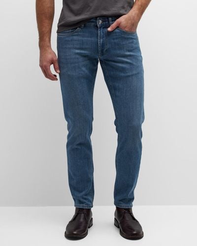 Peter Millar Stretch Denim 5-Pocket Jeans - Blue