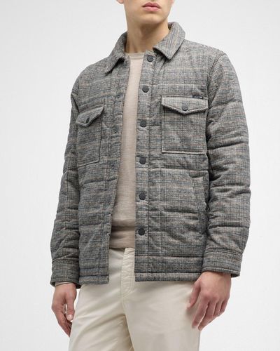 Joe's Jeans Flynn Quilted Shirt Jacket - Gray