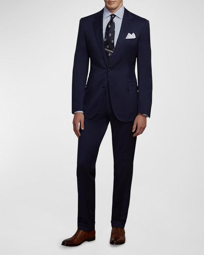 Ralph Lauren Gregory Hand-Tailored Wool Serge Suit - Blue