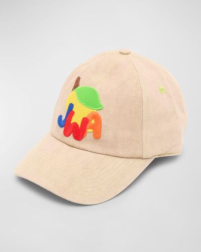 JW Anderson Embroidered Baseball Cap - Pink