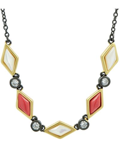 Freida Rothman Multi-stone Necklace - Metallic