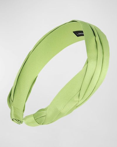 L. Erickson Grace Pleated Headband - Green