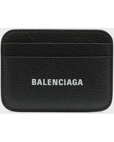 Balenciaga Cash Card Holder Metallized - Black