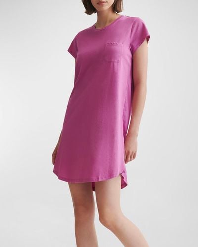Skin Carissa Pima Cotton Sleepshirt - Purple