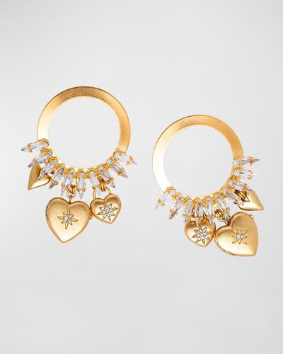 Elizabeth Cole Zinnia Earrings - Metallic