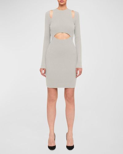 Wolford X Simkhai Cutout Contour Mini Dress - Natural