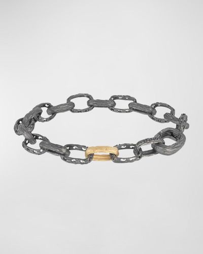 Marco Dal Maso Warrior Link Bracelet With Clasp - Metallic