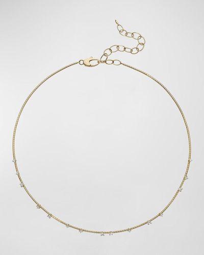 Mattia Cielo 18k Yellow Gold Diamond Necklace - Natural