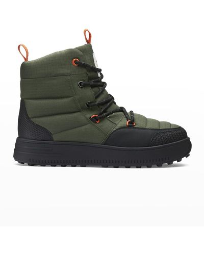 Swims Snow Runner Water-resistant Quilted Boots - Green