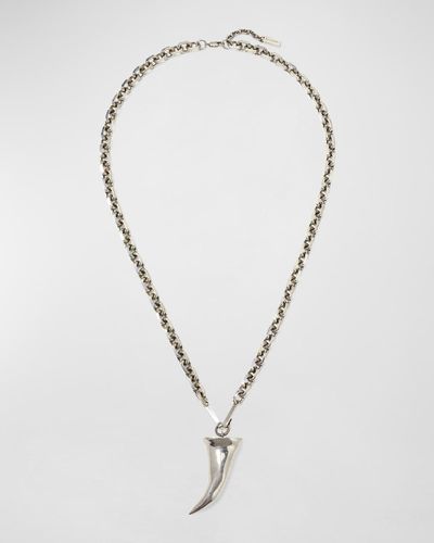 Givenchy Horn Pendant Chain Necklace - Multicolor